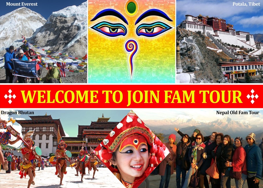 Nepal - Bhutan – Tibet FAM Tour